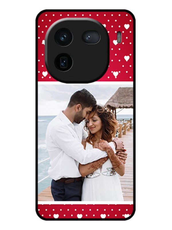 Custom iQOO 12 5G Custom Glass Phone Case - Hearts Mobile Case Design