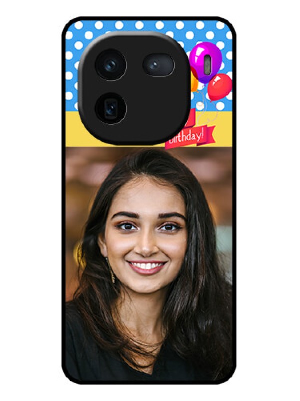 Custom iQOO 12 5G Custom Glass Phone Case - Happy Birthday Design