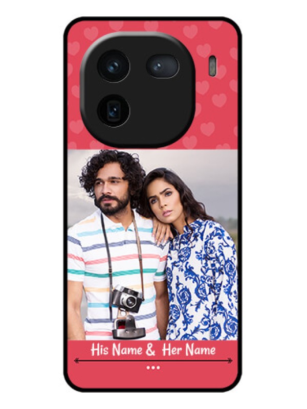 Custom iQOO 12 5G Custom Glass Phone Case - Simple Love Design