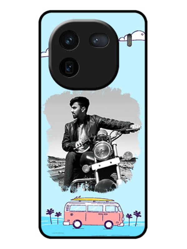 Custom iQOO 12 5G Custom Glass Phone Case - Travel & Adventure Design