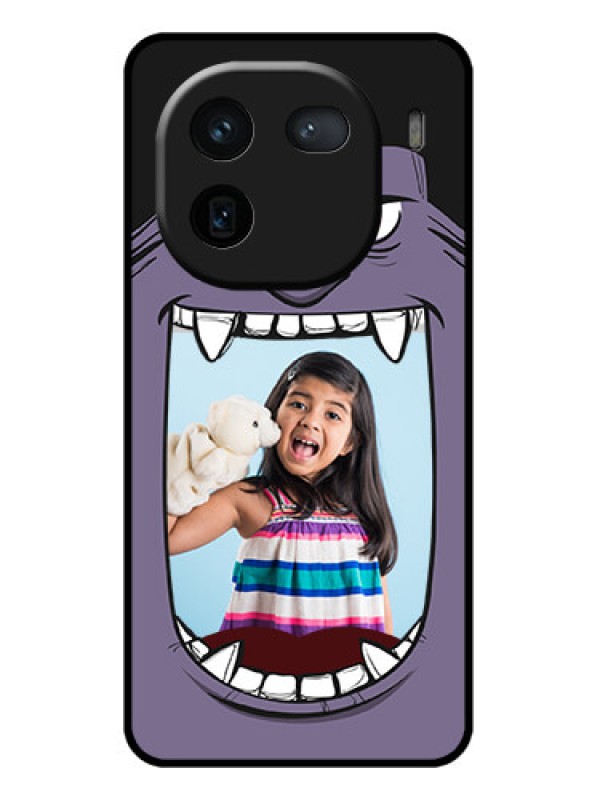 Custom iQOO 12 5G Custom Glass Phone Case - Angry Monster Design