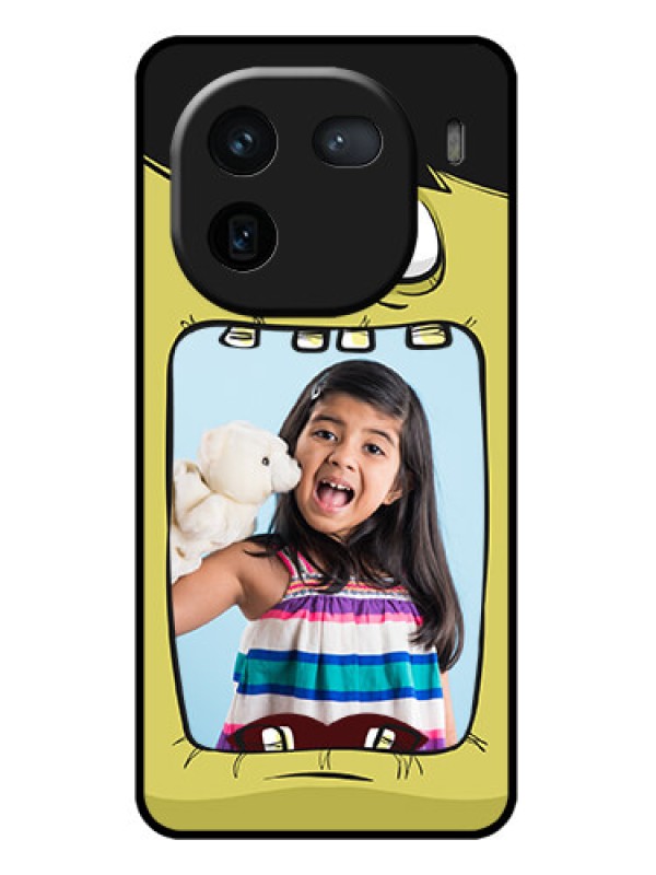 Custom iQOO 12 5G Custom Glass Phone Case - Cartoon Monster Back Case Design