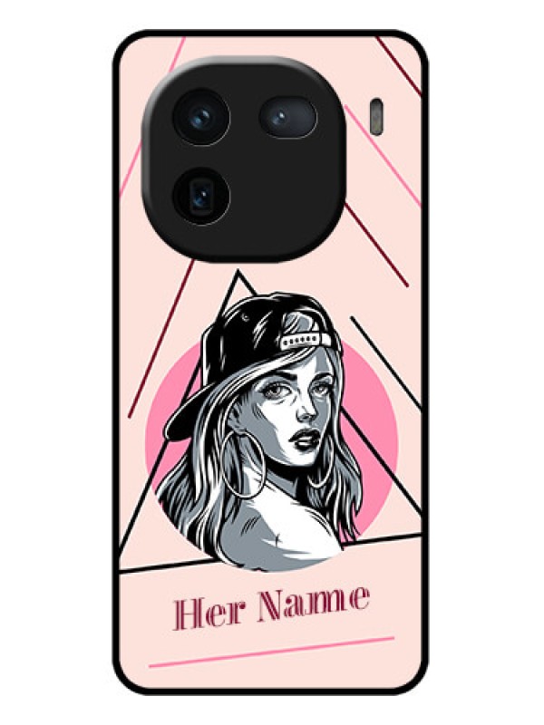 Custom iQOO 12 5G Custom Glass Phone Case - Rockstar Girl Design