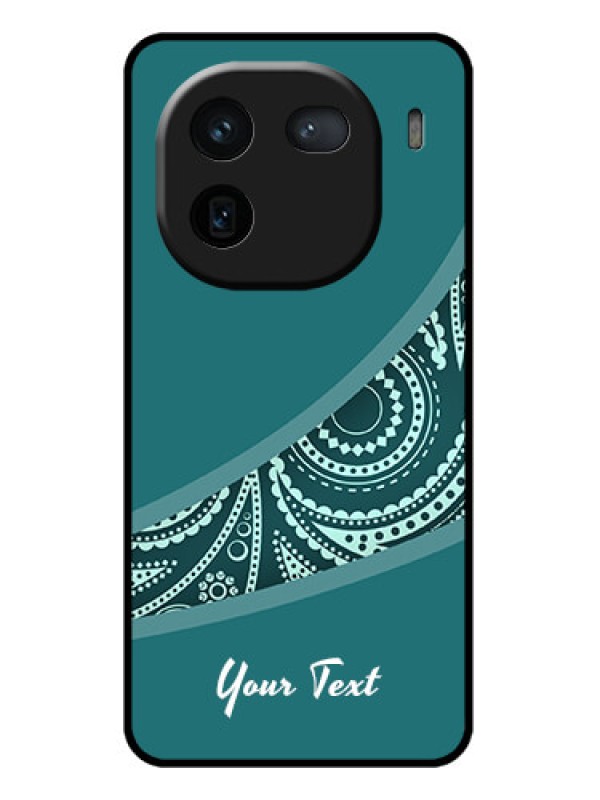 Custom iQOO 12 5G Custom Glass Phone Case - Semi Visible Floral Design