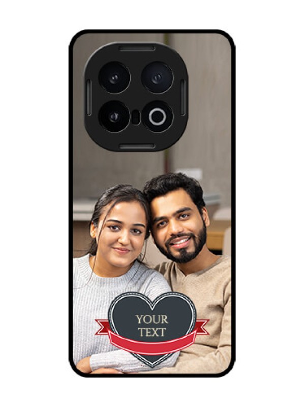 Custom iQOO 13 5G Custom Glass Phone CaseJust Married Couple Design