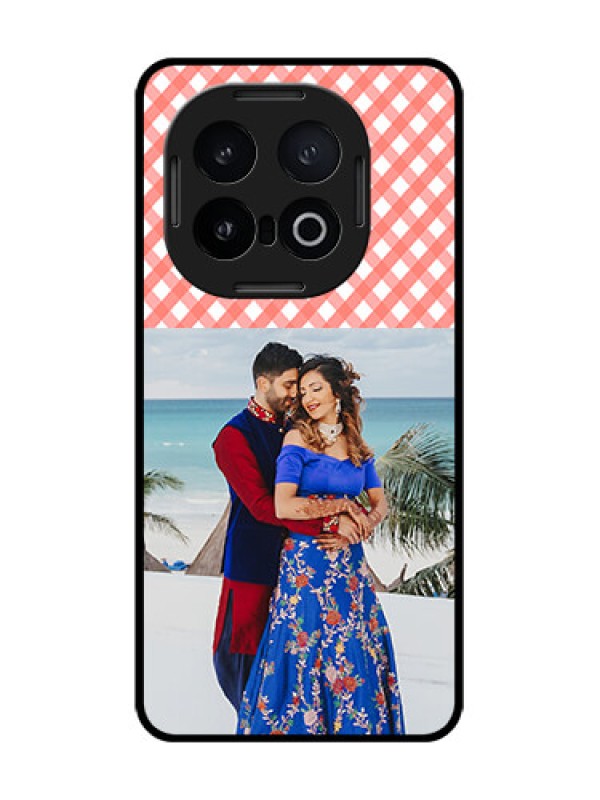 Custom iQOO 13 5G Custom Glass Phone CasePink Pattern Design