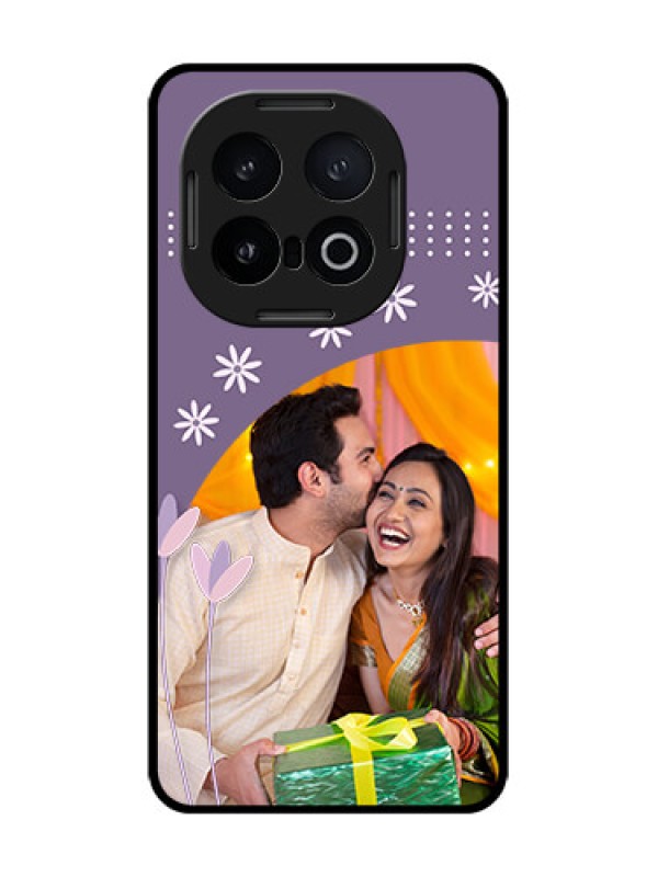 Custom iQOO 13 5G Custom Glass Phone CaseLavender Flowers Design