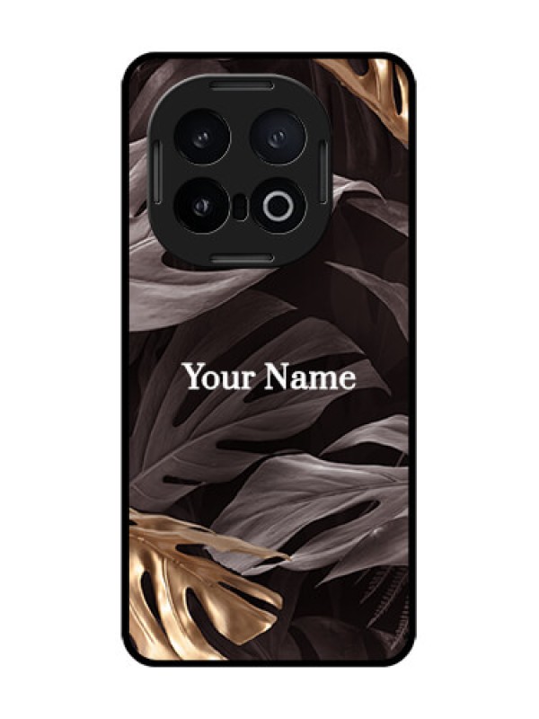 Custom iQOO 13 5G Custom Glass Phone CaseWild Leaves Digital Paint Design