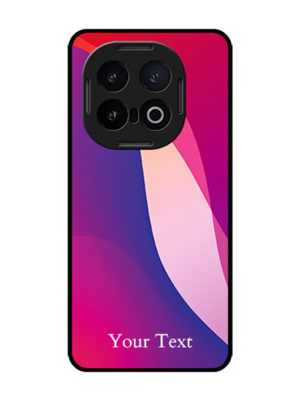 Custom iQOO 13 5G Custom Glass Phone CaseDigital Abstract Overlap Design