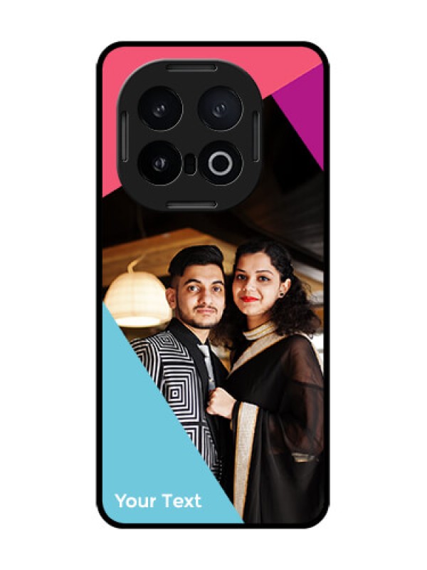 Custom iQOO 13 5G Custom Glass Phone CaseStacked Triple Colour Design