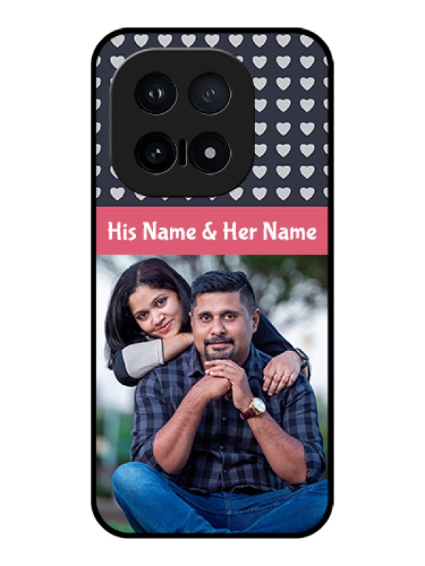 Custom iQOO 15 5G Custom Glass Phone Case - Love Symbols Design