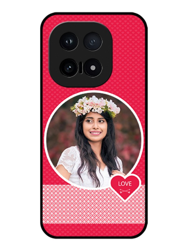 Custom iQOO 15 5G Custom Glass Phone Case - Pink Color Pattern Design