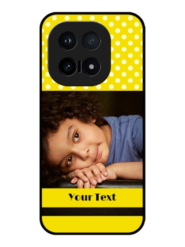 Custom iQOO 15 5G Custom Glass Phone Case - Bright Yellow Case Design