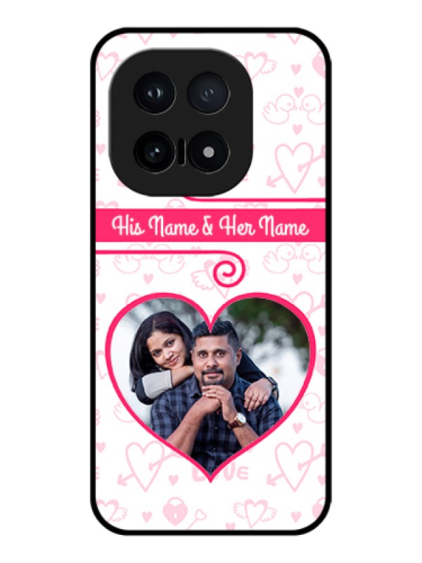 Custom iQOO 15 5G Custom Glass Phone Case - Heart Shape Love Design