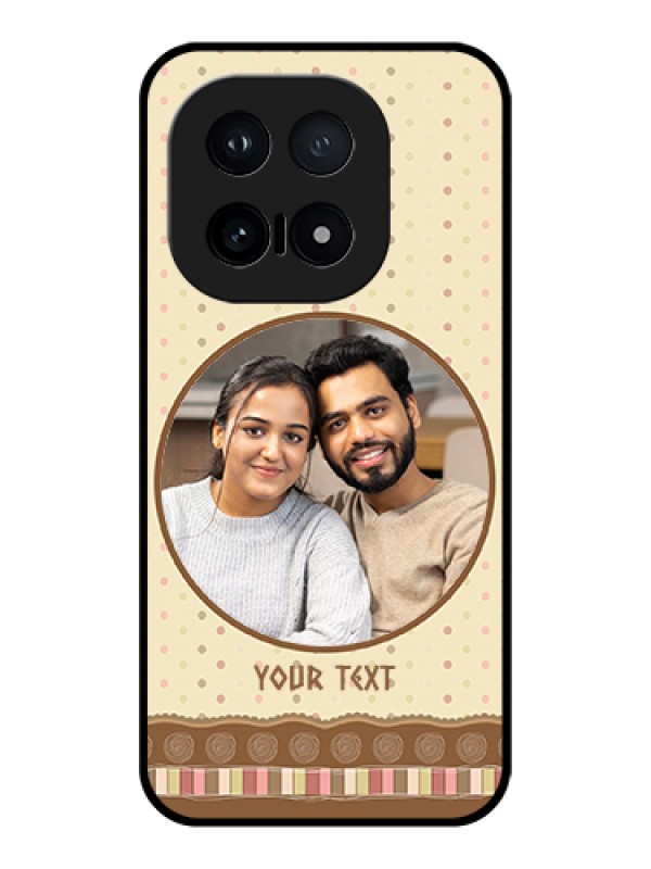 Custom iQOO 15 5G Custom Glass Phone Case - Brown Dotted Mobile Case Design