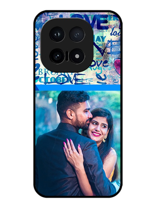 Custom iQOO 15 5G Custom Glass Phone Case - Colorful Love Design