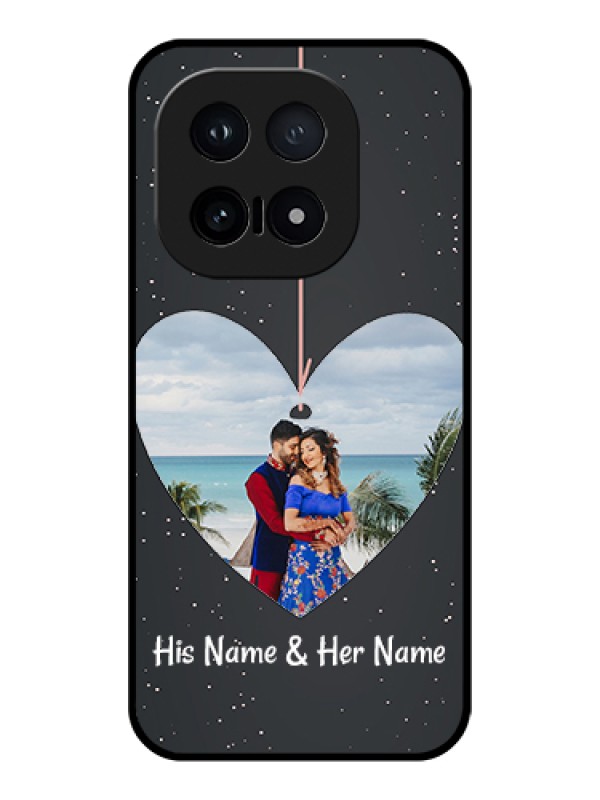 Custom iQOO 15 5G Custom Glass Phone Case - Hanging Heart Design