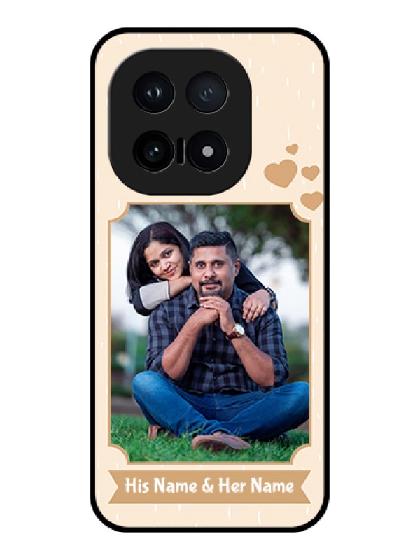 Custom iQOO 15 5G Custom Glass Phone Case - With Confetti Love Design