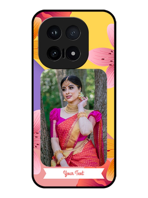 Custom iQOO 15 5G Custom Glass Phone Case - 3 Image With Vintage Floral Design