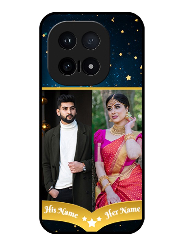 Custom iQOO 15 5G Custom Glass Phone Case - Galaxy Stars Backdrop Design