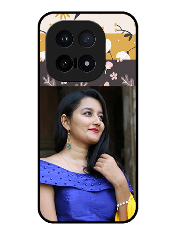 Custom iQOO 15 5G Custom Glass Phone Case - Stylish Floral Design