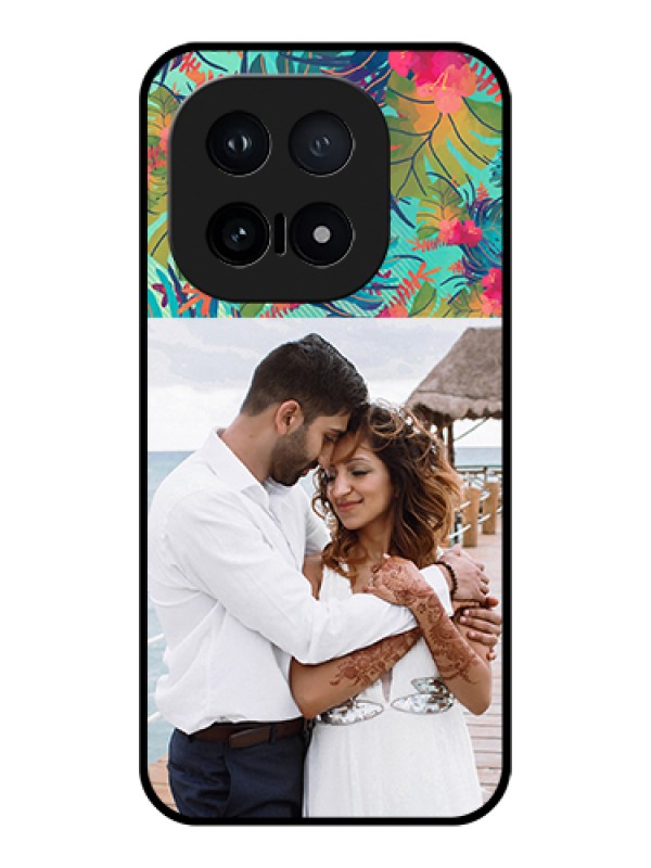 Custom iQOO 15 5G Custom Glass Phone Case - Watercolor Floral Design
