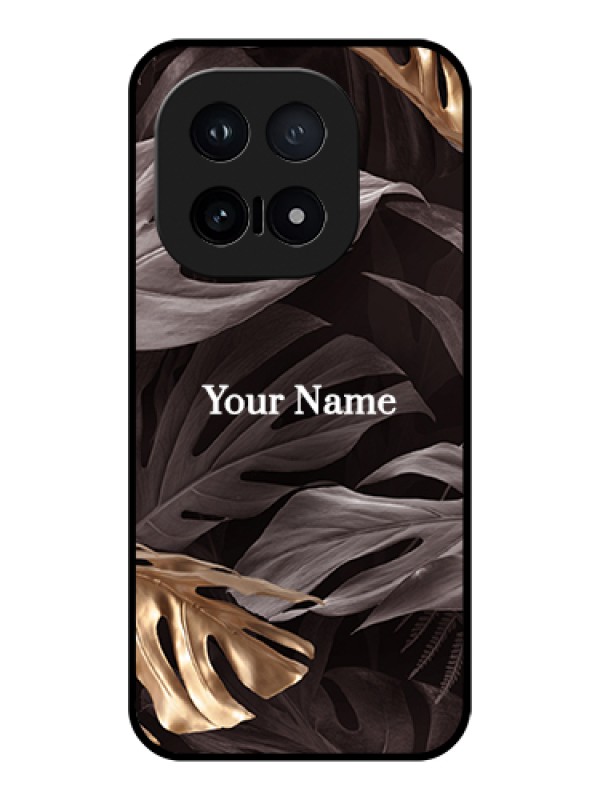 Custom iQOO 15 5G Custom Glass Phone Case - Wild Leaves Digital Paint Design