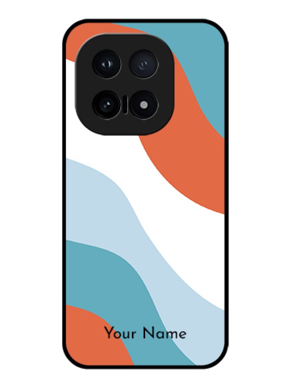 Custom iQOO 15 5G Custom Glass Phone Case - Coloured Waves Design