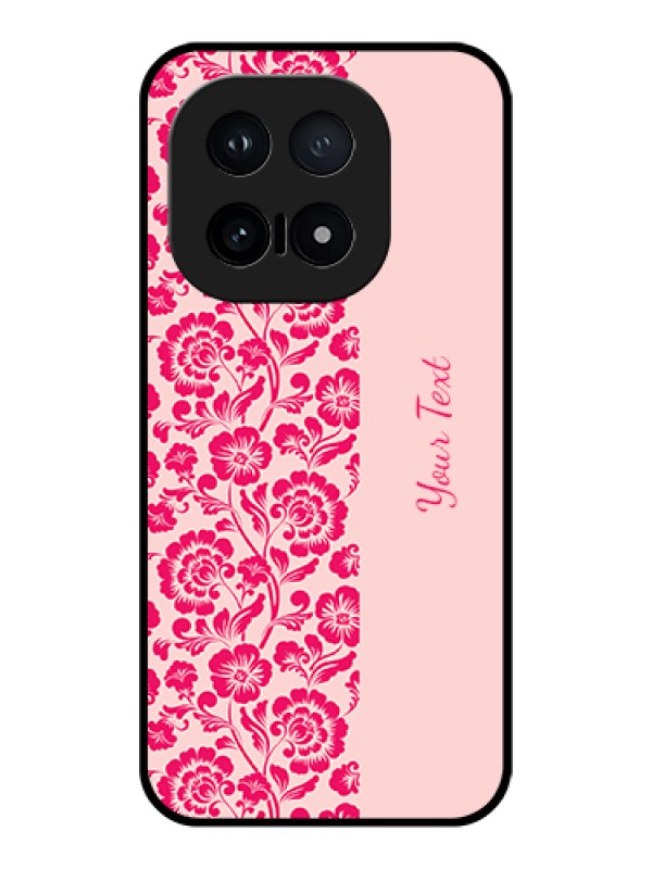 Custom iQOO 15 5G Custom Glass Phone Case - Attractive Floral Pattern Design