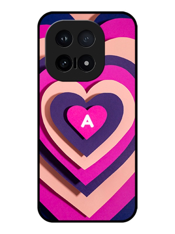 Custom iQOO 15 5G Custom Glass Phone Case - Cute Heart Pattern Design