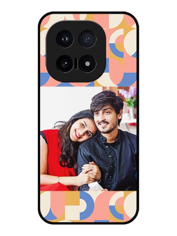 Custom iQOO 15 5G Custom Glass Phone Case - Semi - Circle Maze Pattern Design