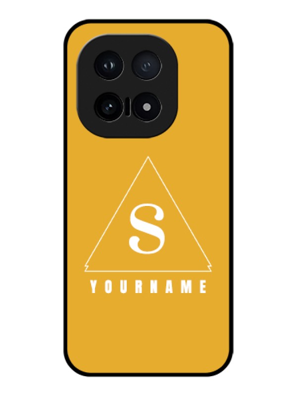Custom iQOO 15 5G Custom Glass Phone Case - Simple Triangle Design