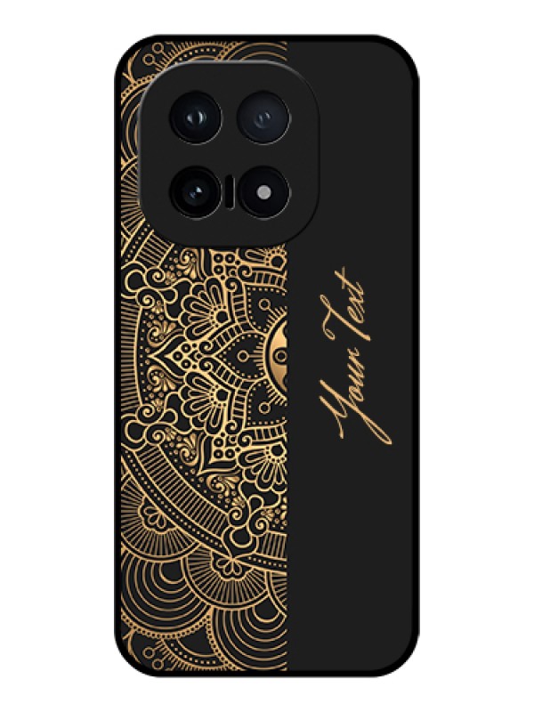 Custom iQOO 15 5G Custom Glass Phone Case - Mandala Art With Custom Text Design