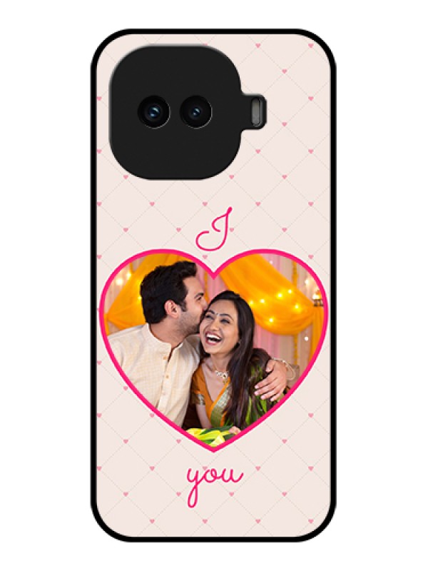 Custom iQOO 15R 5G Custom Glass Phone Case - Heart Shape Design