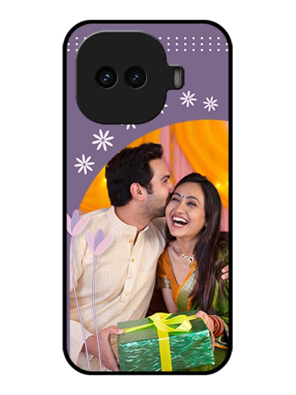 Custom iQOO 15R 5G Custom Glass Phone Case - Lavender Flowers Design