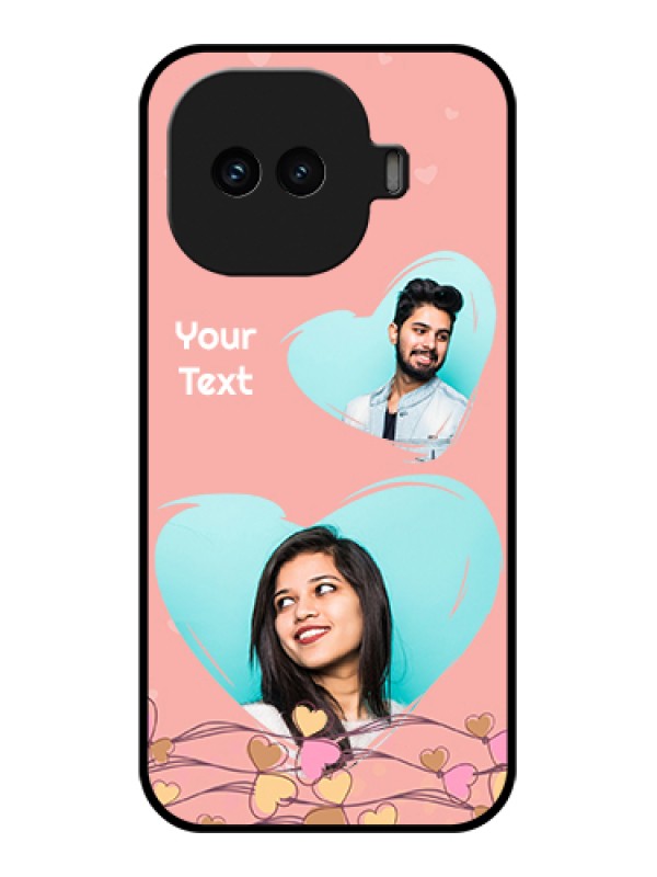 Custom iQOO 15R 5G Custom Glass Phone Case - Love Doodle Design