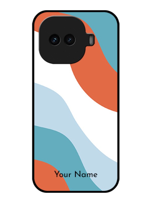 Custom iQOO 15R 5G Custom Glass Phone Case - Coloured Waves Design