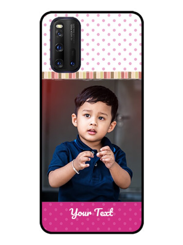 Custom iQOO 3 5G Photo Printing on Glass Case - Cute Girls Cover Design