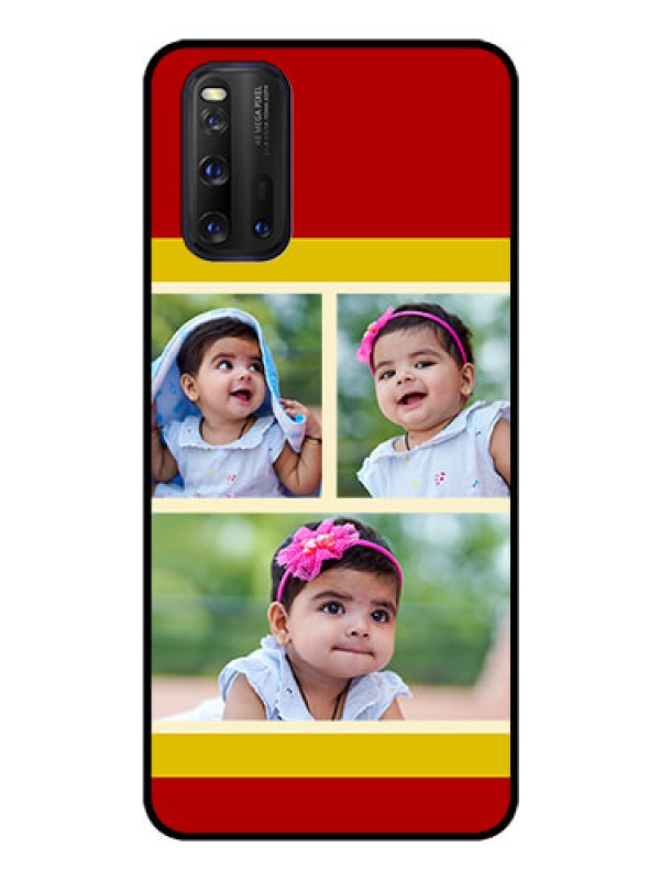 Custom iQOO 3 5G Custom Glass Mobile Case - Multiple Pic Upload Design
