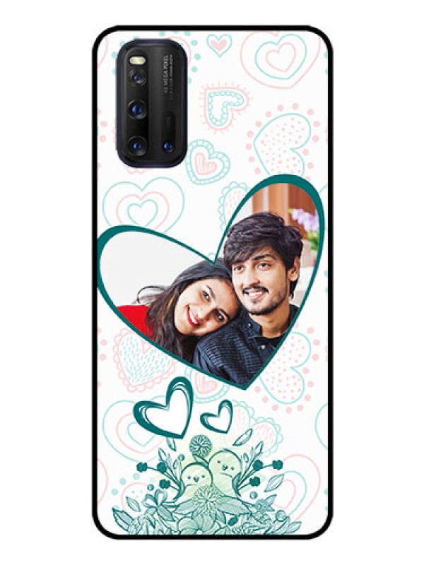 Custom iQOO 3 5G Photo Printing on Glass Case - Premium Couple Design