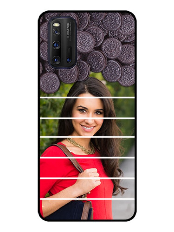 Custom iQOO 3 5G Custom Glass Phone Case - with Oreo Biscuit Design