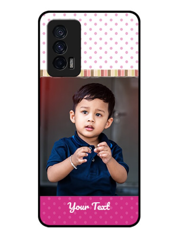 Custom iQOO 7 5G Photo Printing on Glass Case - Cute Girls Cover Design