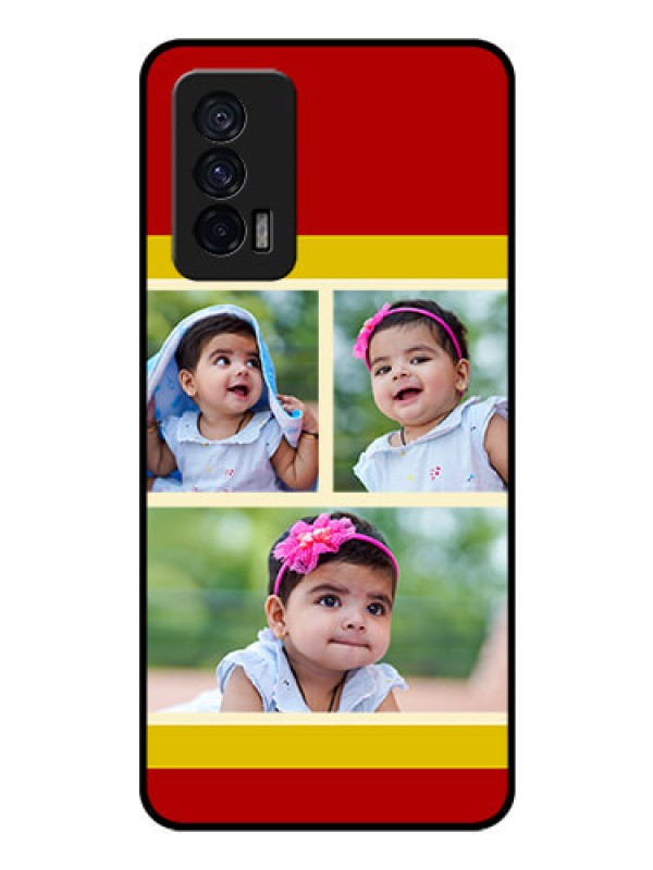 Custom iQOO 7 5G Custom Glass Mobile Case - Multiple Pic Upload Design