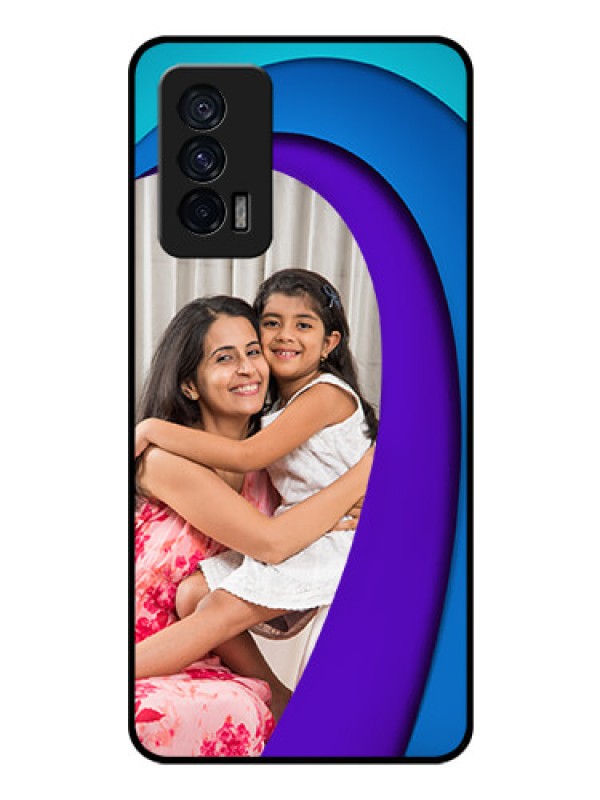 Custom iQOO 7 5G Photo Printing on Glass Case - Simple Pattern Design