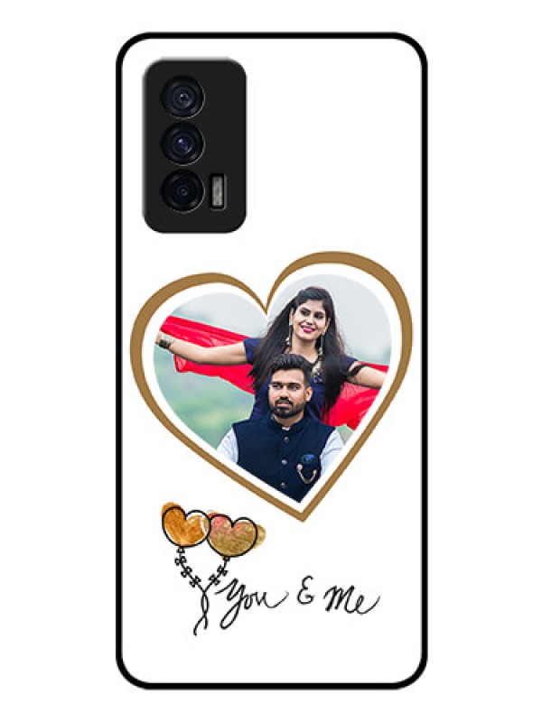 Custom iQOO 7 5G Custom Glass Mobile Case - You & Me Design