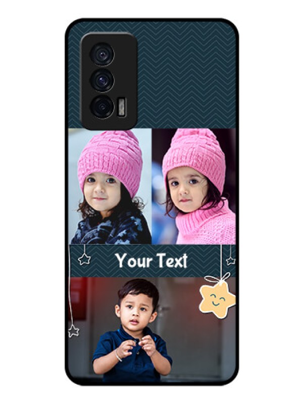 Custom iQOO 7 5G Custom Glass Mobile Case - Hanging Stars Design