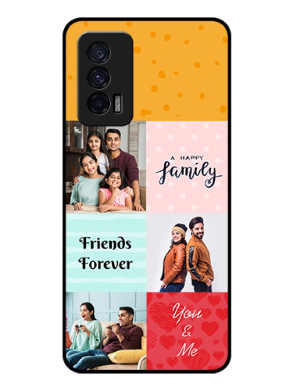 Custom iQOO 7 5G Personalized Glass Phone Case - Images with Quotes Design