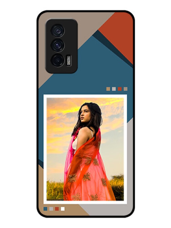 Custom iQOO 7 5G Personalized Glass Phone Case - Retro color pallet Design