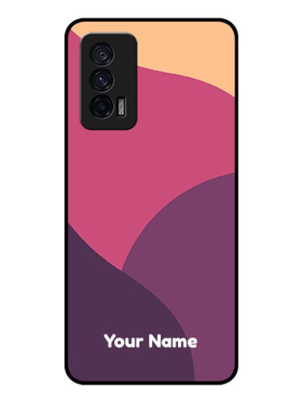 Custom iQOO 7 5G Custom Glass Phone Case - Mixed Multi-colour abstract art Design