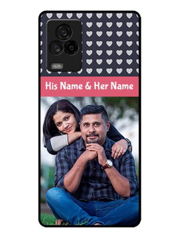Custom iQOO 7 Legend 5G Custom Glass Mobile Case - Love Symbols Design